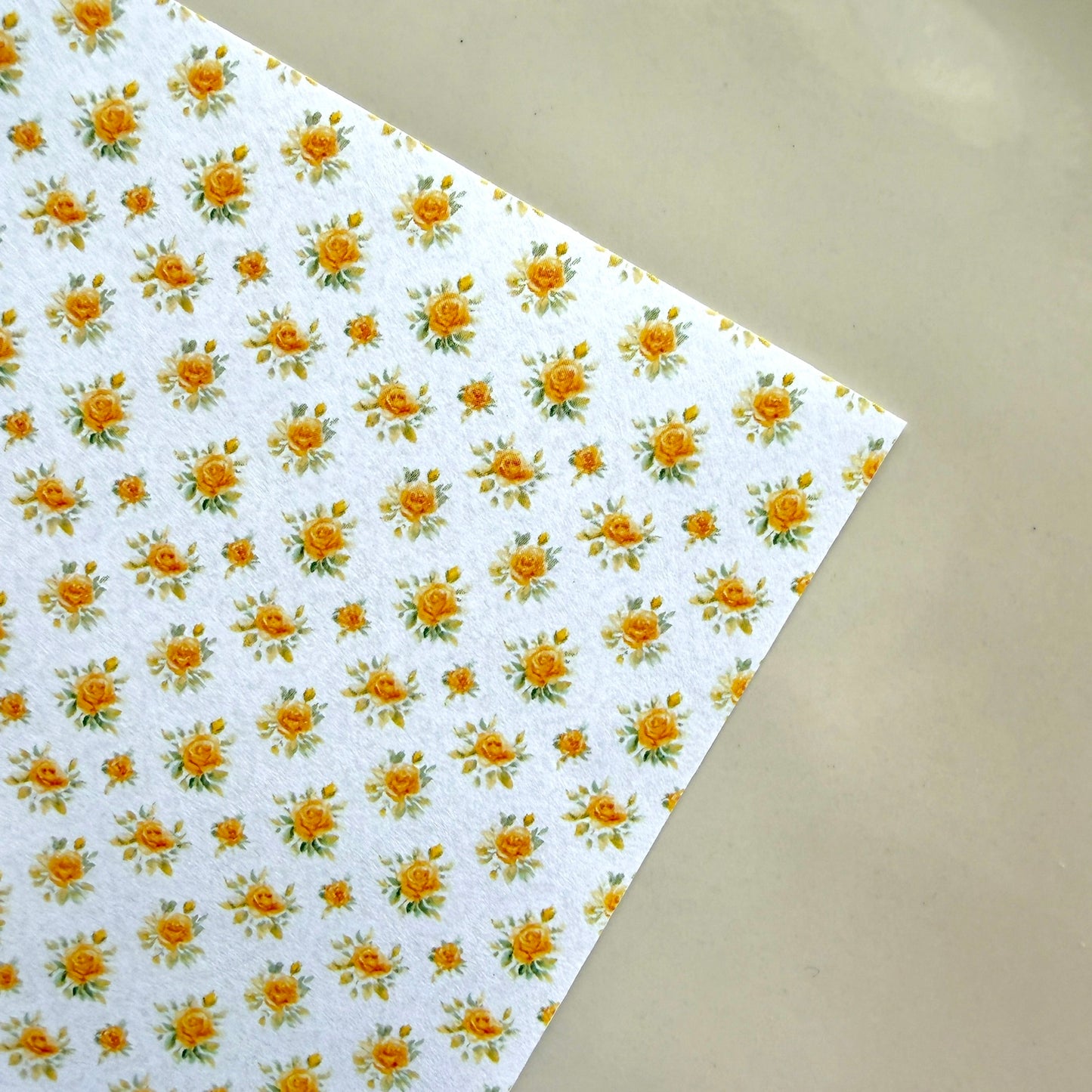 Polymer Clay Transfer Sheet – Water-Soluble, Jewelry Making, Earring Design, Seamless Pattern, Clay Tools - Yellow 1