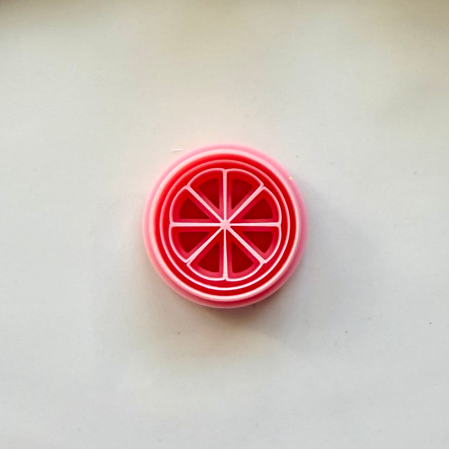 Citrus Fruit Clay Cutter | Precision 0.2mm Blade, PLA+ Earring Jewelry Crafts
