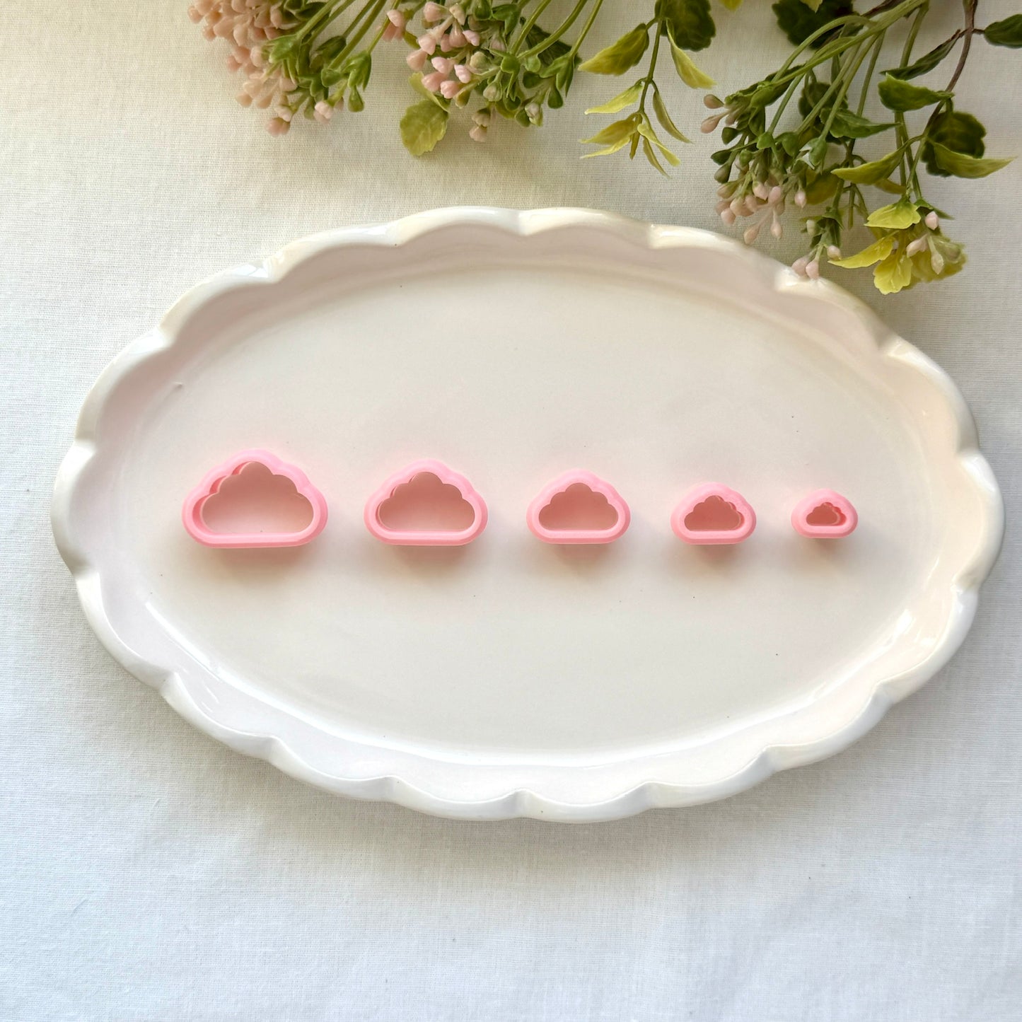 Cloud & Raindrop Clay Cutters | 0.2mm Precision Blade, PLA+ Cutter