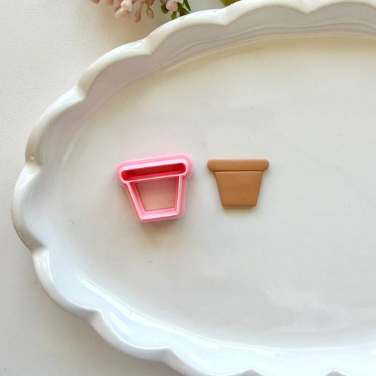 Flower Pot Clay Cutter | PLA+ Earring Jewelry Crafts, Cottage Core Garden Tool