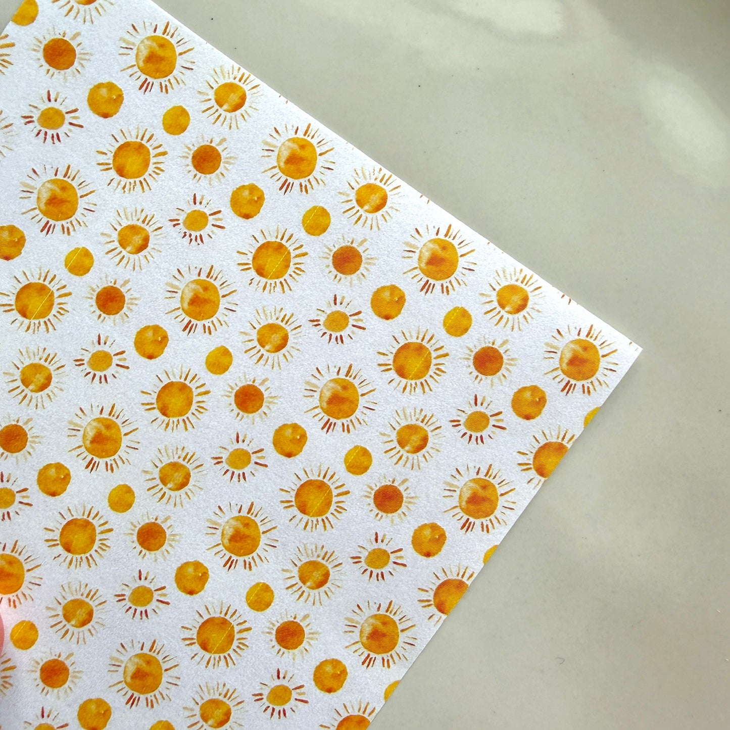 Polymer Clay Transfer Sheet – Water-Soluble, Jewelry Making, Earring Design, Seamless Pattern, Clay Tools - Yellow 2