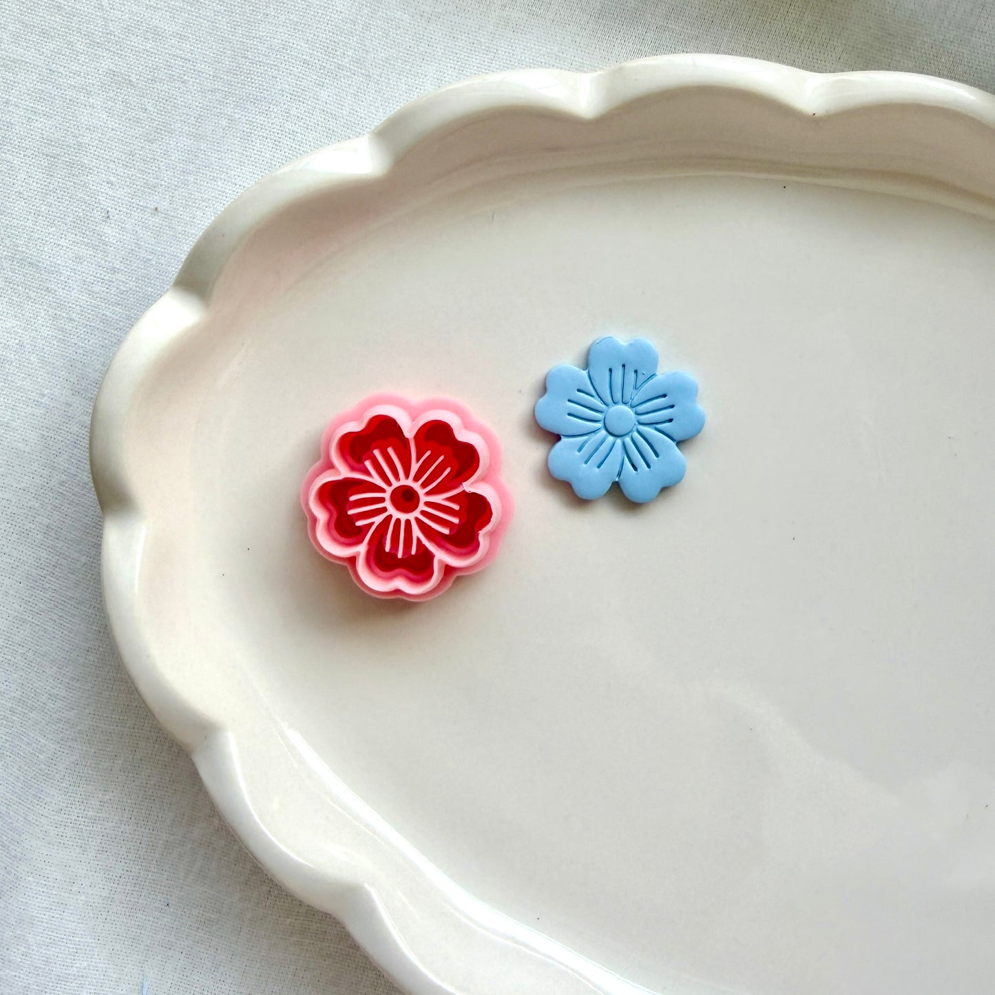 Flower Clay Cutter | 0.2mm Precision Blade, PLA+ Durable 3D Printed Tool