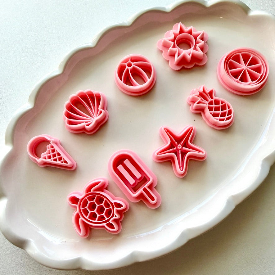 Summer Cutter Bundle | 0.2mm Blade, PLA+ Polymer Clay Jewelry Crafts