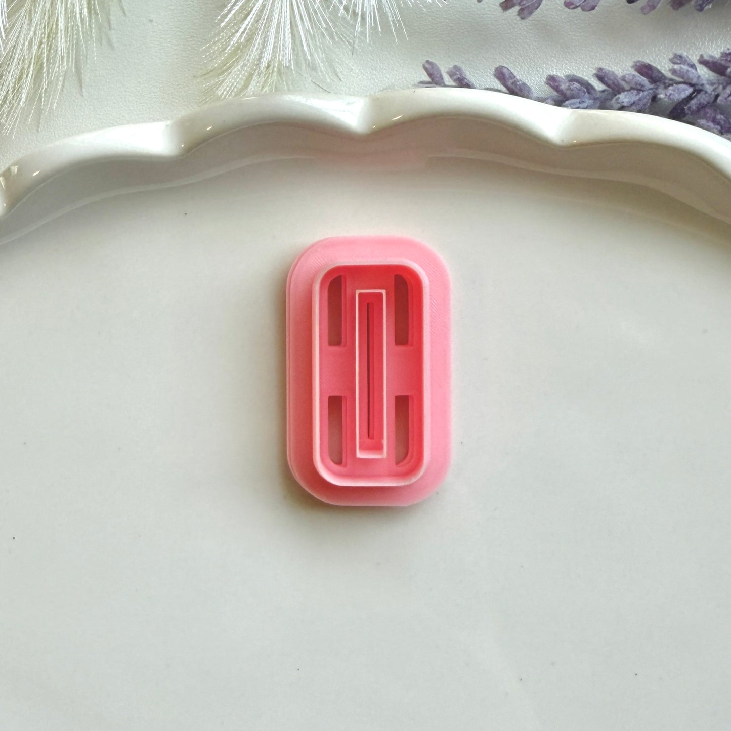 Rounded Rectangle Everyday Clay Cutter 30mm | Precision 0.2mm Blade, PLA+ Earring Jewelry Crafts