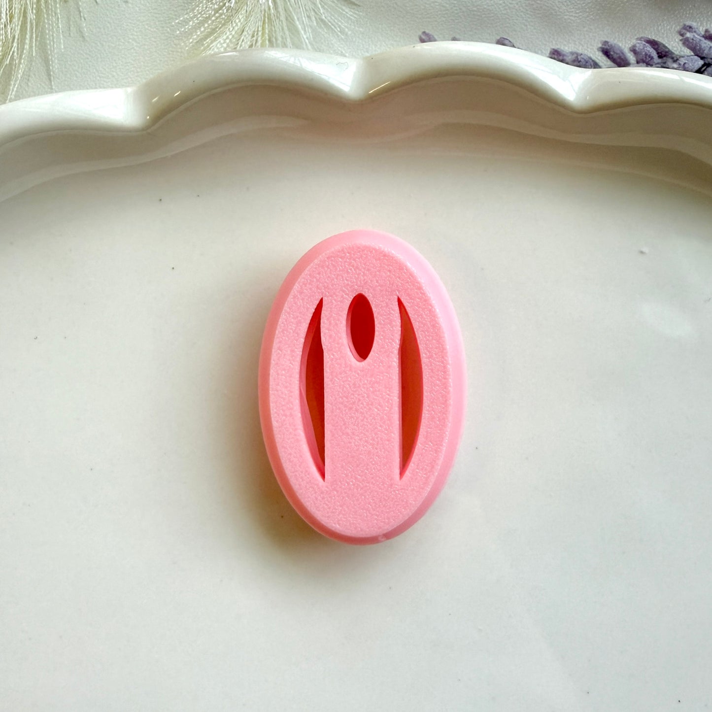 Rounded Oval Clay Cutter 30mm | Precision 0.2mm Blade, PLA+ Earring Jewelry Crafts