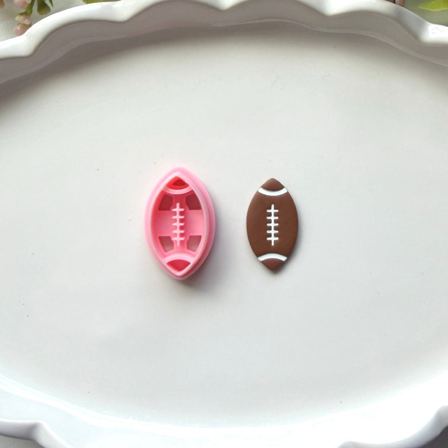 Football Clay Cutter | Precision 0.2mm Blade, PLA+ Earring Jewelry Crafts