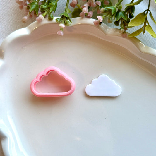Cloud & Raindrop Clay Cutters | 0.2mm Precision Blade, PLA+ Cutter