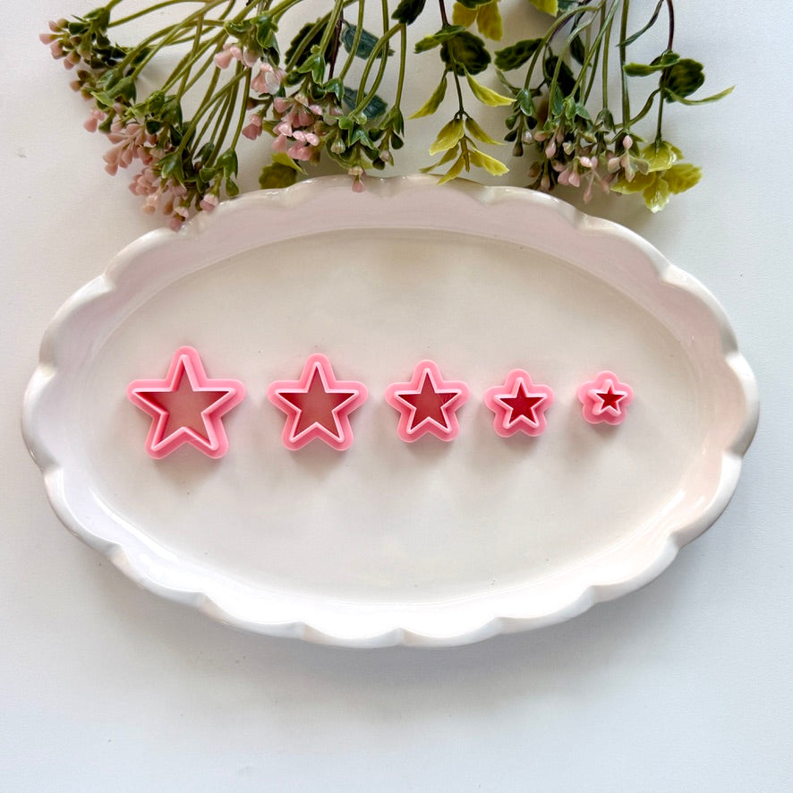 Star Clay Cutters | Precision 0.2mm Blade, PLA+ Earring Jewelry Crafts