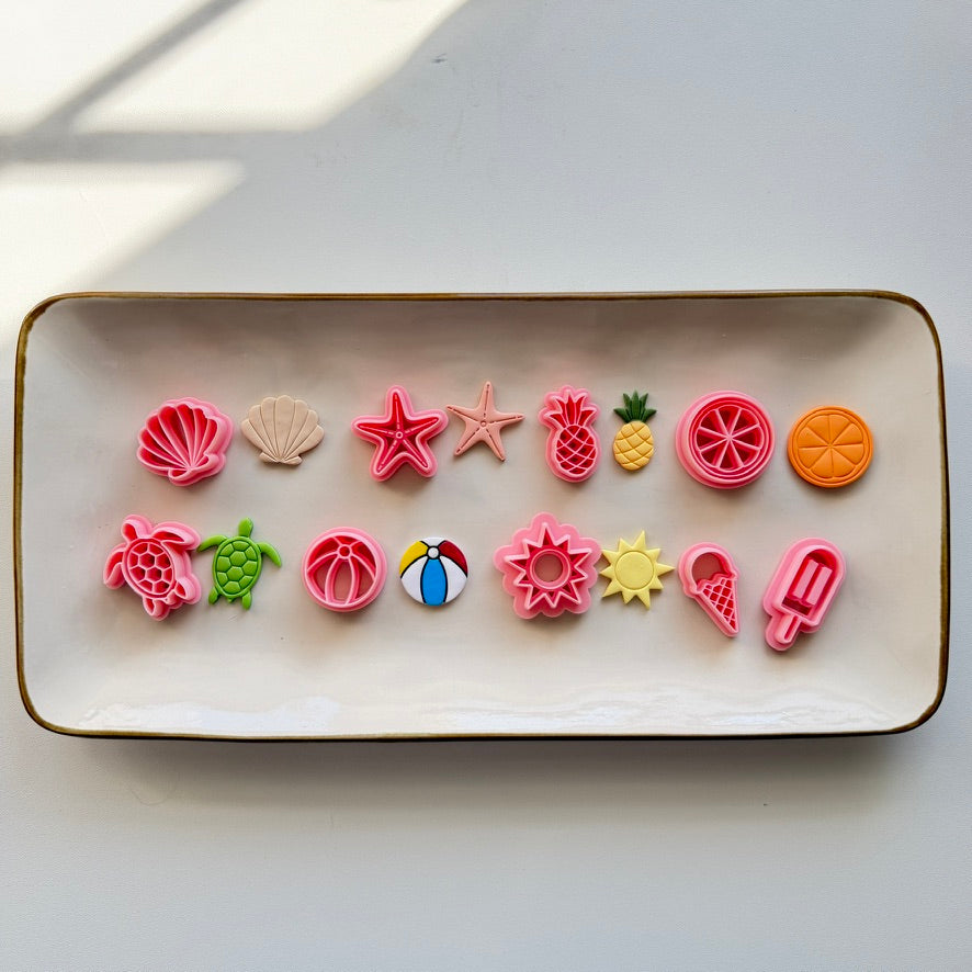 Summer Cutter Bundle | 0.2mm Blade, PLA+ Polymer Clay Jewelry Crafts