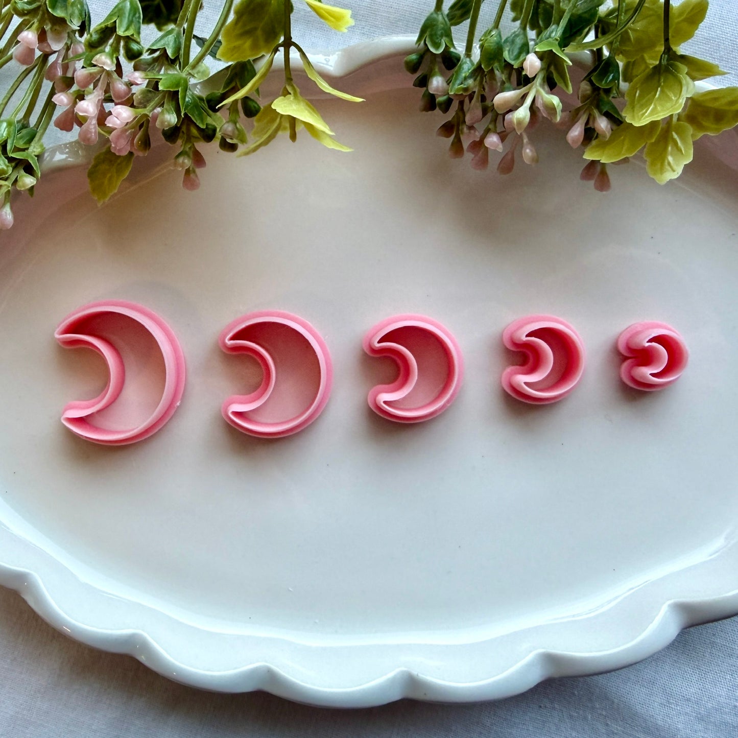 Moon Polymer Clay Cutter | Precision 0.2mm Blade, PLA+ Earring Jewelry Crafts
