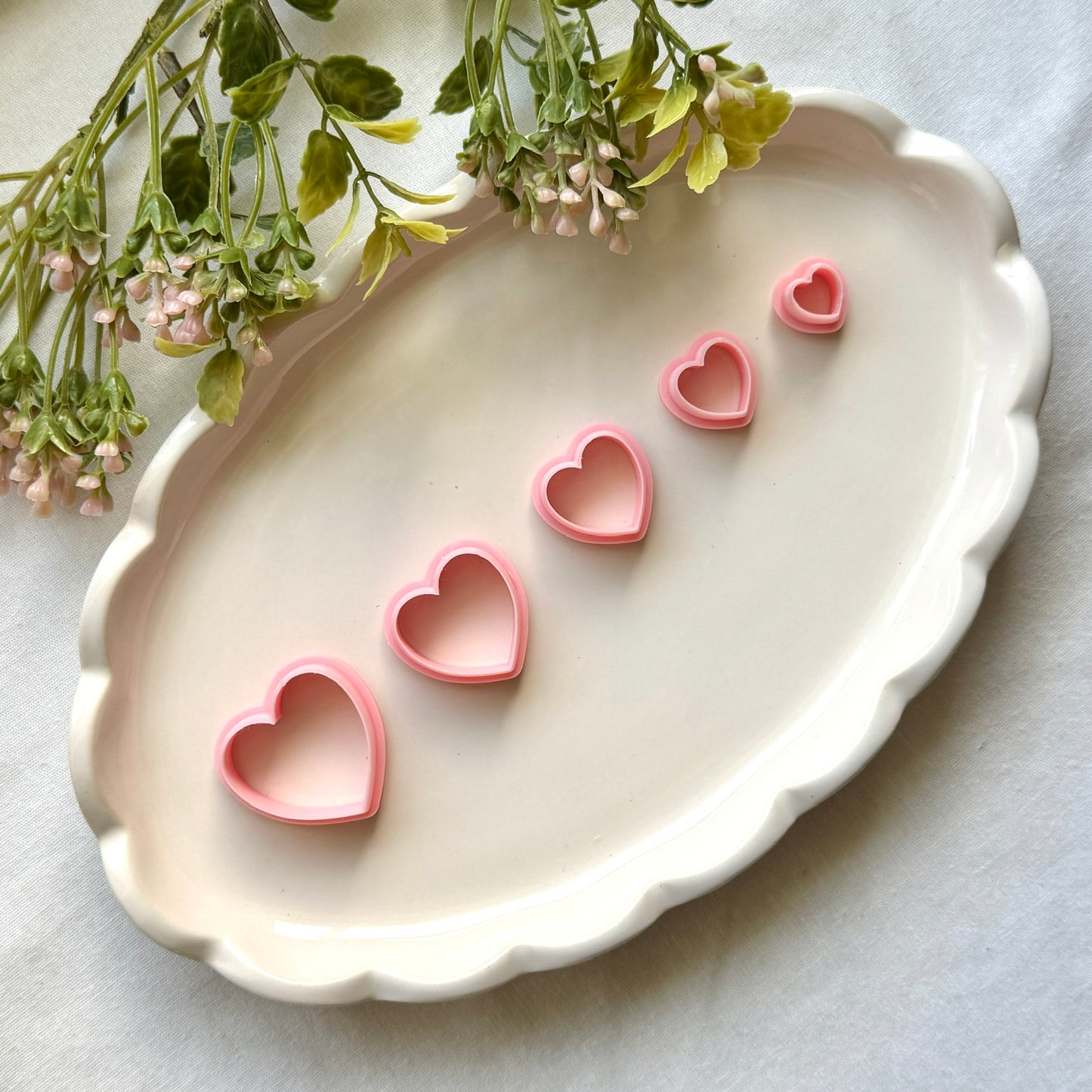 Heart Clay Cutter | Precision 0.2mm Blade, PLA+ Earring Jewelry Crafts