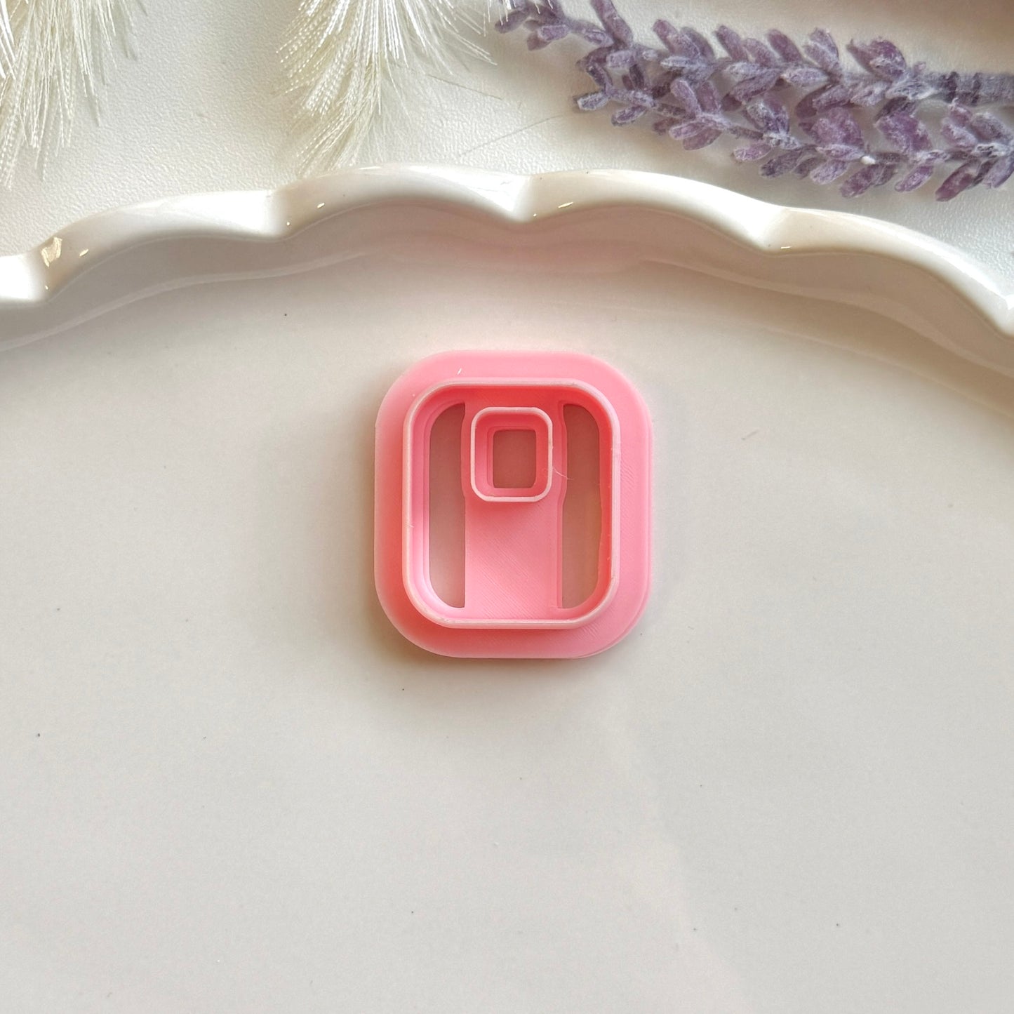 Rounded Square Everyday Clay Cutter 30mm | Precision 0.2mm Blade, PLA+ Earring Jewelry Crafts