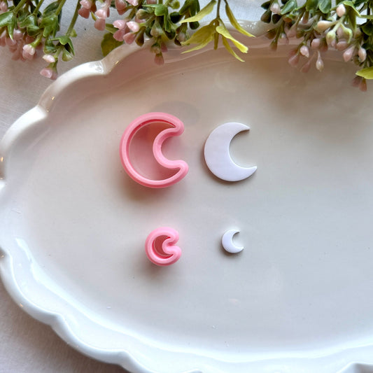 Moon Polymer Clay Cutter | Precision 0.2mm Blade, PLA+ Earring Jewelry Crafts