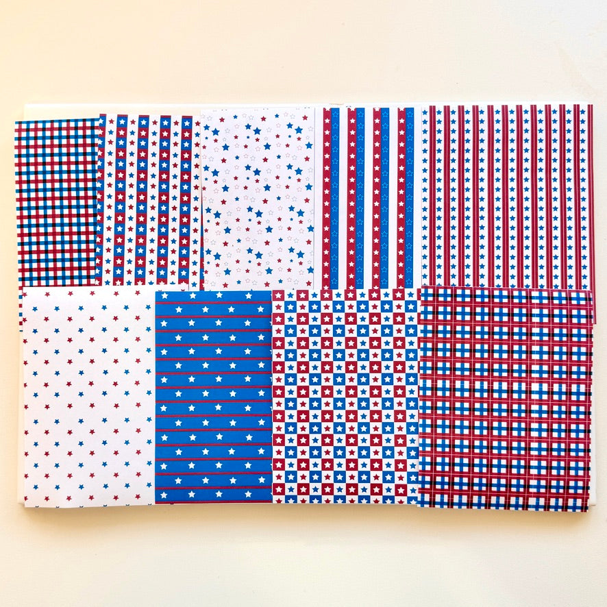 Polymer Clay Transfer Sheet USA Patriotic Bundle – Water-Soluble, Jewelry Making, Earring Design, Clay Tools - 4th of July Patriotic Independence Day USA