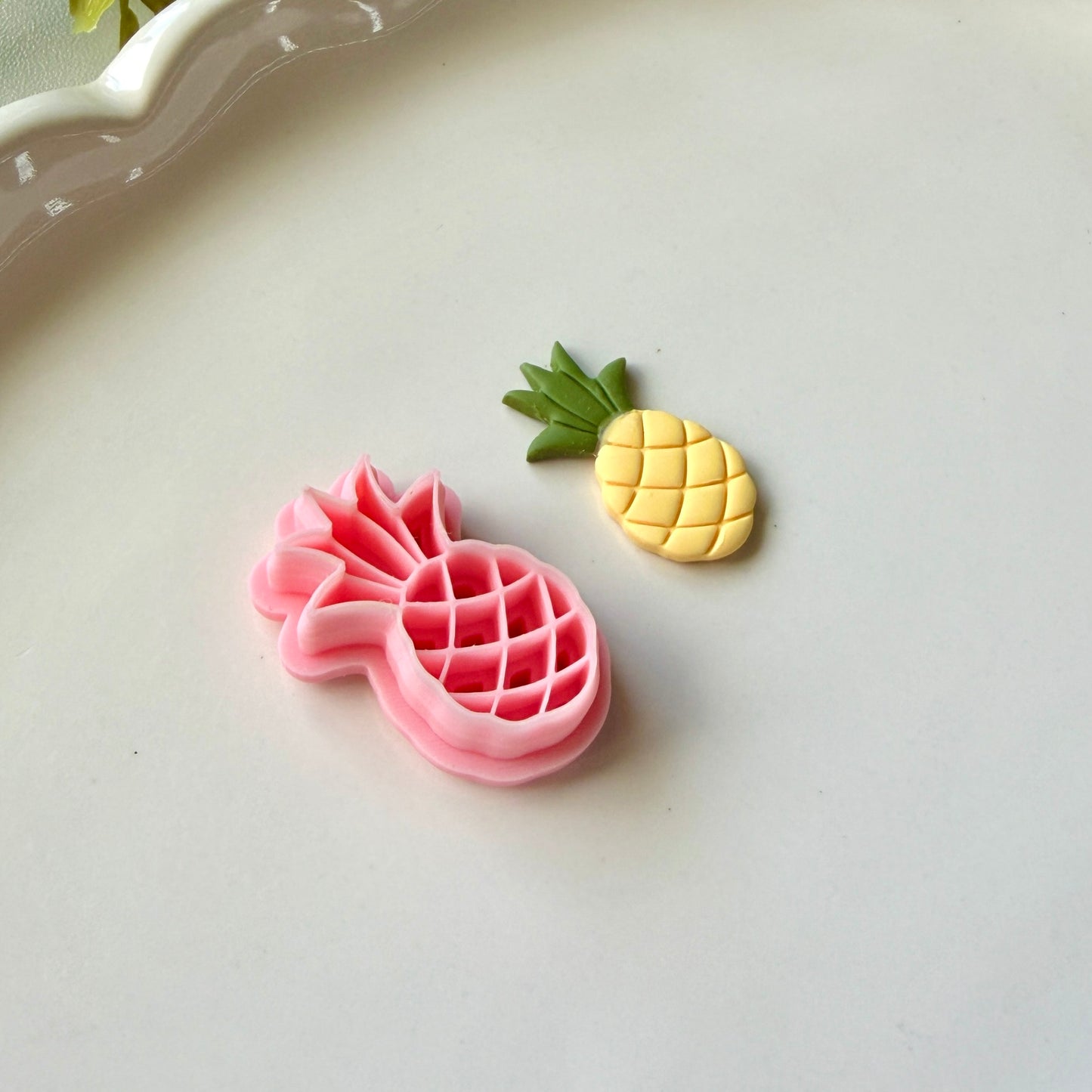 Pineapple Fruit Clay Cutter | Precision 0.2mm Blade, PLA+ Earring Jewelry Crafts