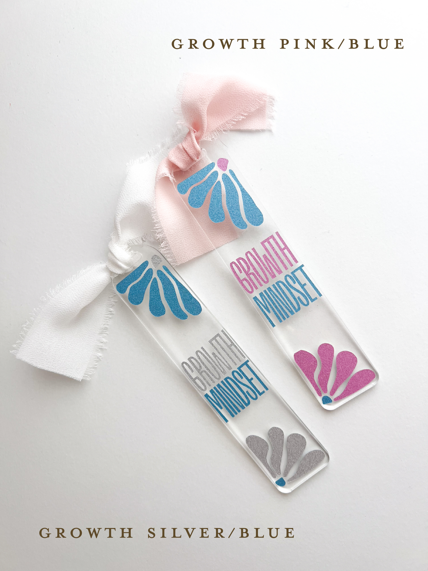Acrylic Bookmark with Chiffon Bow