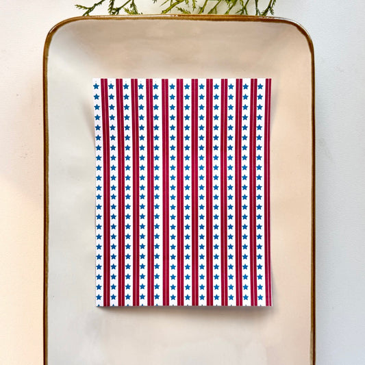 Polymer Clay Transfer Sheet – Water-Soluble, Jewelry Making, Earring Design, Clay Tools - 4th of July Patriotic Independence Day USA 5