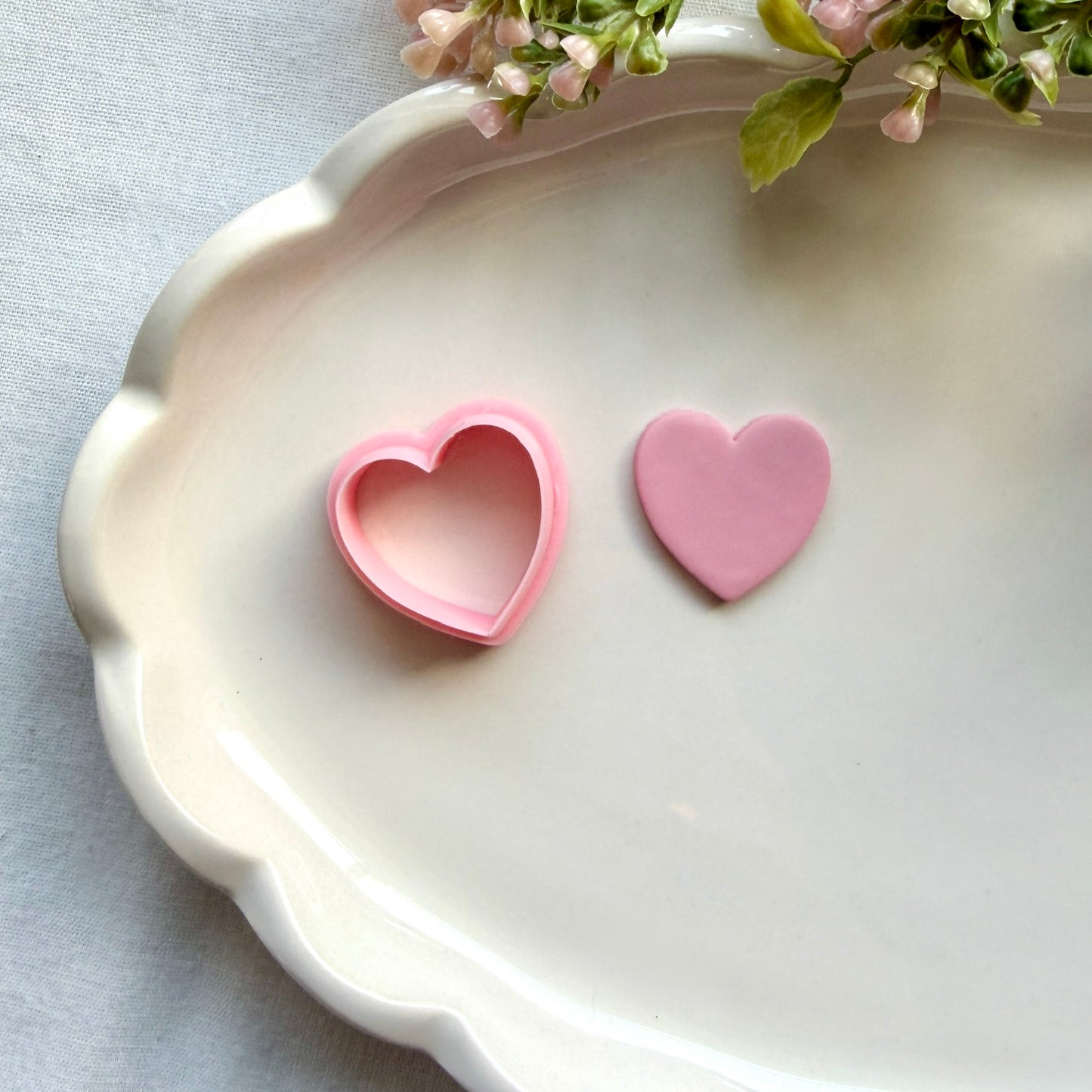 Heart Clay Cutter | Precision 0.2mm Blade, PLA+ Earring Jewelry Crafts