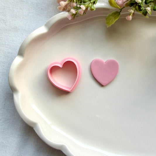 Heart Clay Cutter | Precision 0.2mm Blade, PLA+ Earring Jewelry Crafts