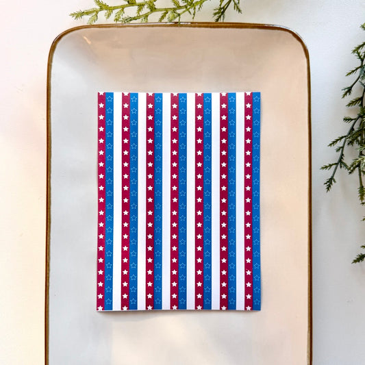 Polymer Clay Transfer Sheet – Water-Soluble, Jewelry Making, Earring Design, Clay Tools - 4th of July Patriotic Independence Day USA 9